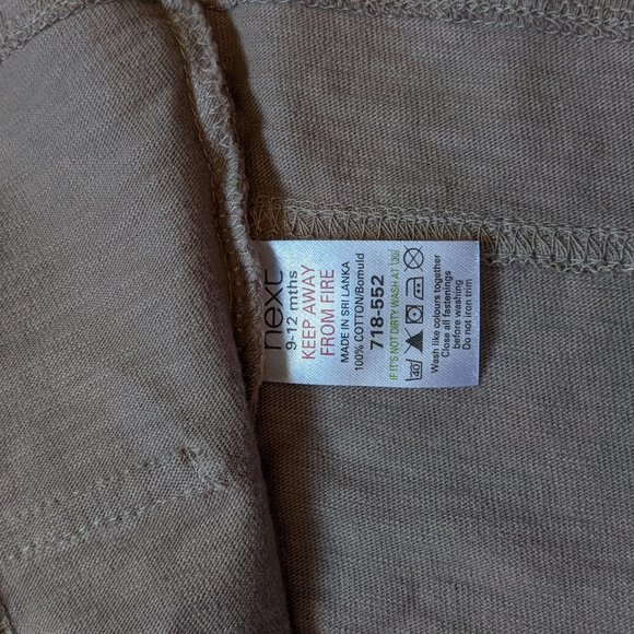 [KIDS 2/$30] NWT Baby Girl (9-12M) - NEXT Jersey Military Jacket - Picture 5 of 5